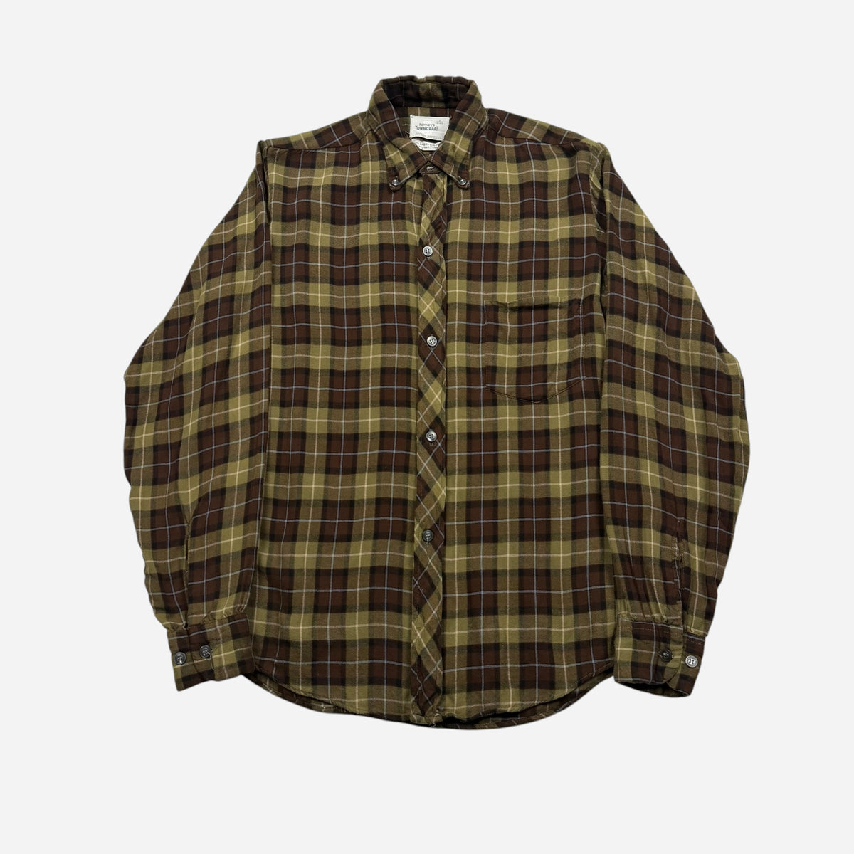 1950s Penneys rayon button down shirt (S/M)