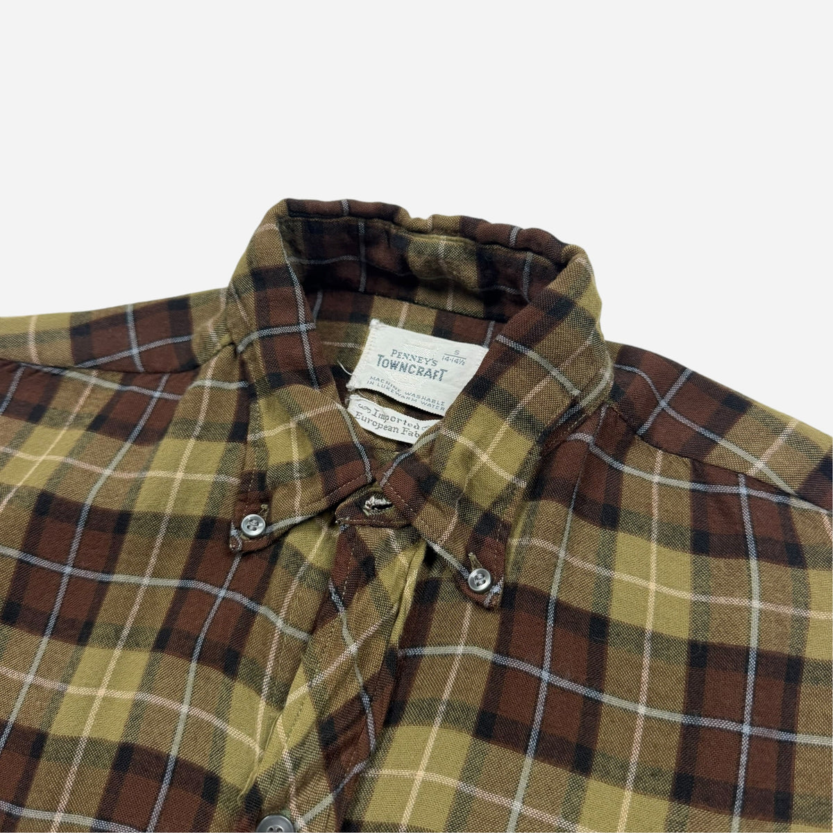 1950s Penneys rayon button down shirt (S/M)
