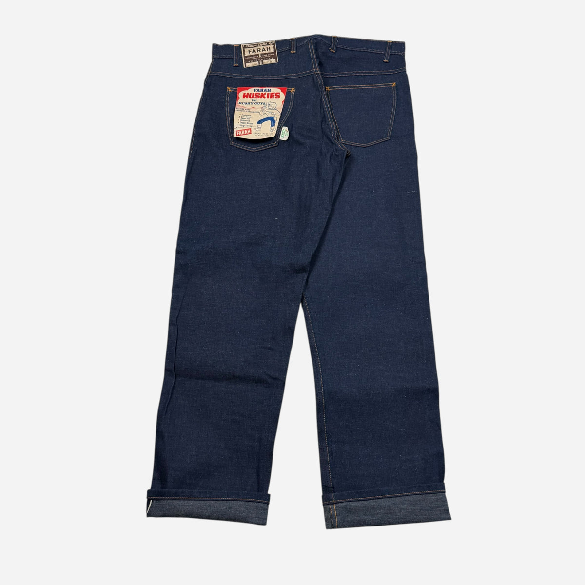 1950s Farah NOS selvedge denim jeans (36w)