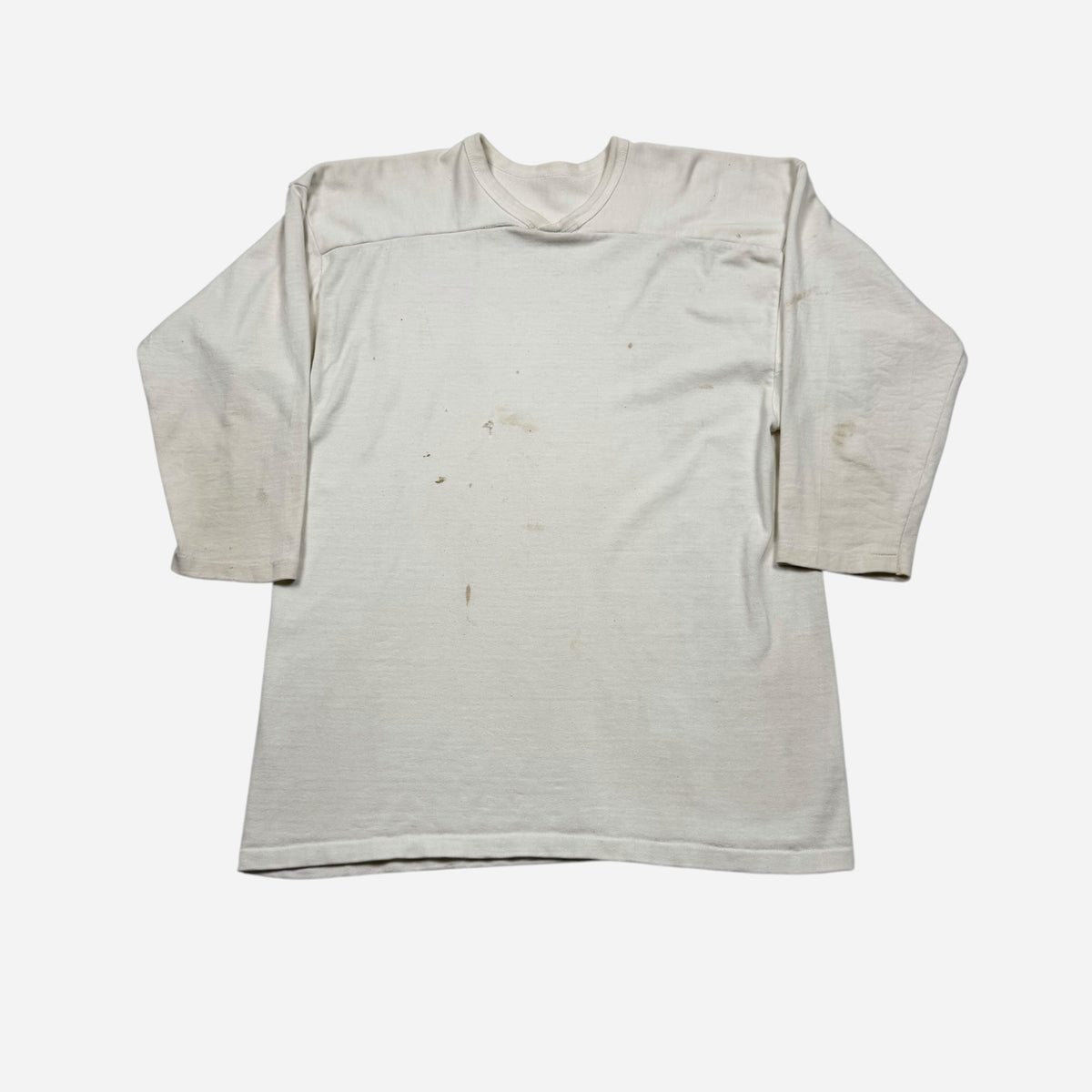 1950s White cotton jersey shirt (L/XL)