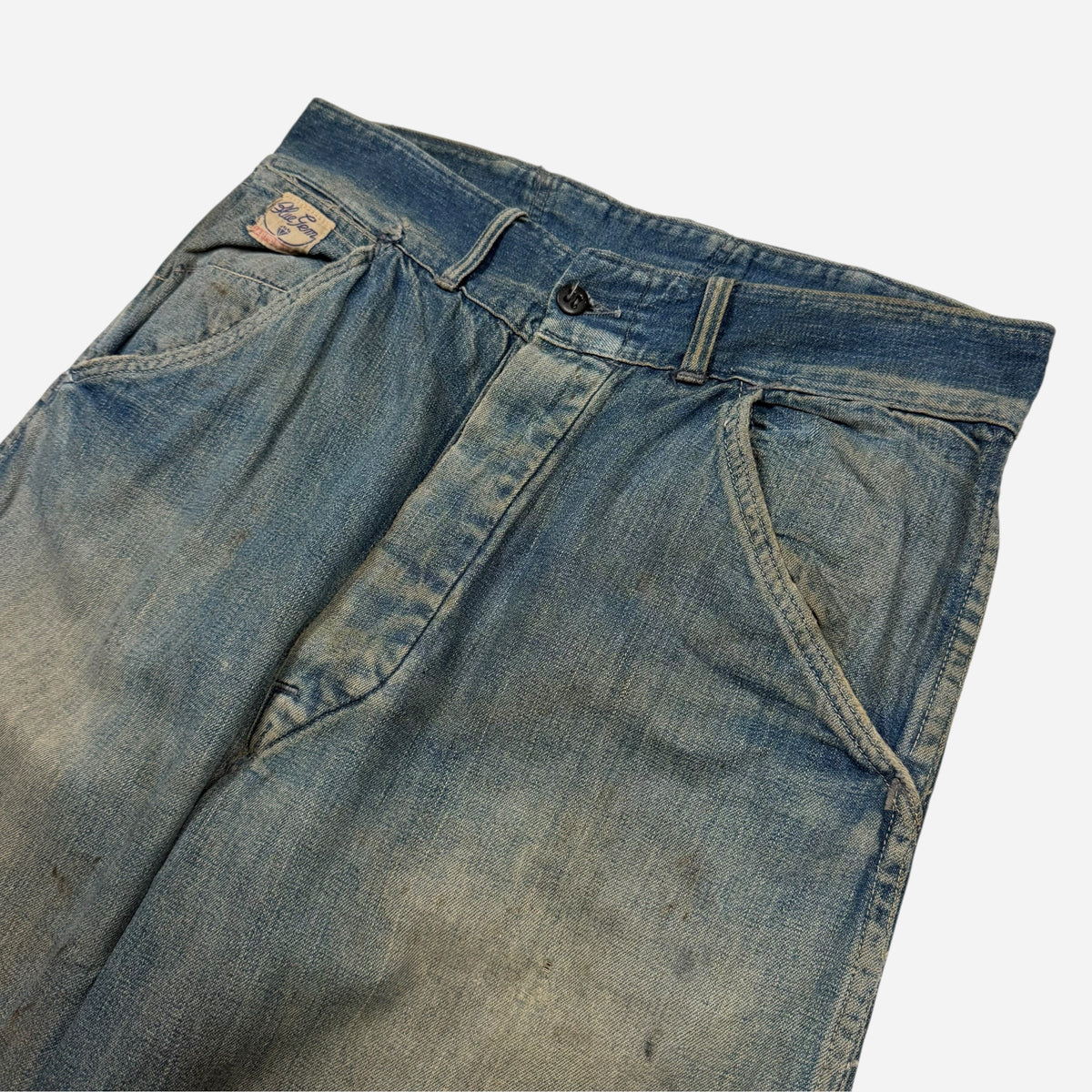 1940s Blue Gem lace back jeans (29w)
