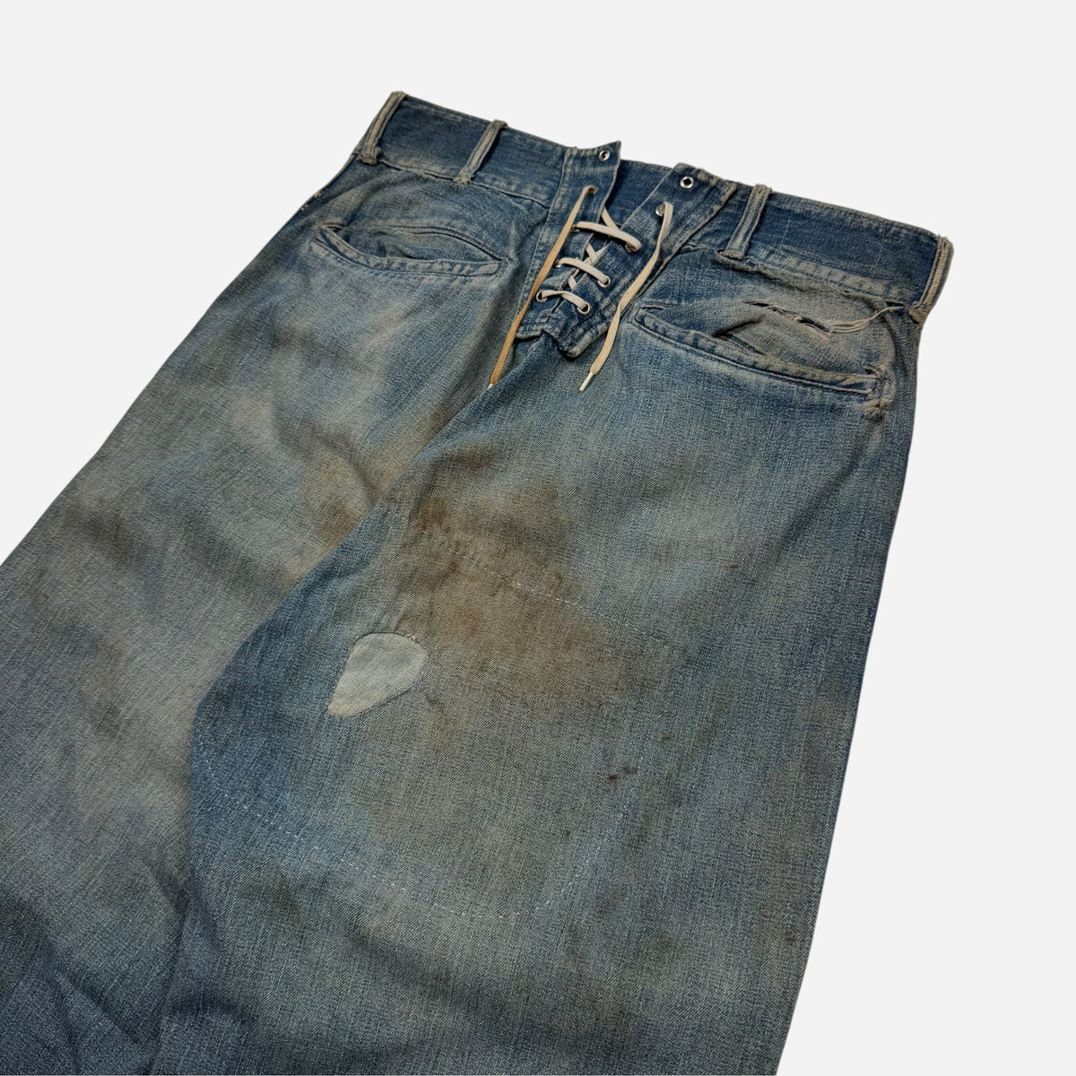 1940s Blue Gem lace back jeans (29w)