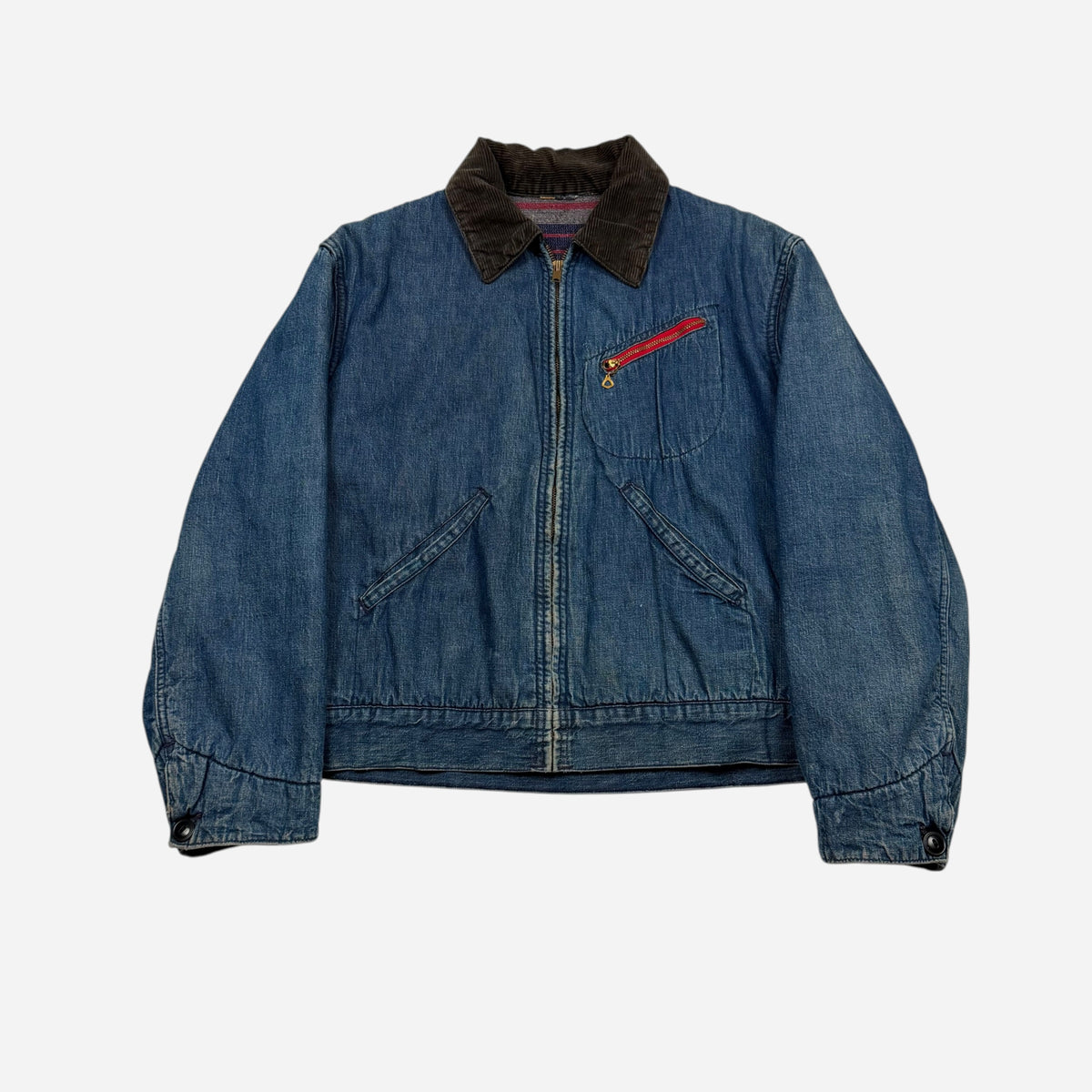 1950s Denim blanket lined jacket (S/M)