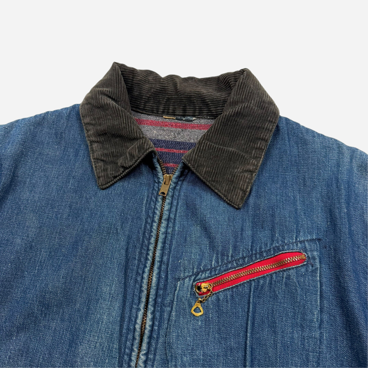 1950s Denim blanket lined jacket (S/M)