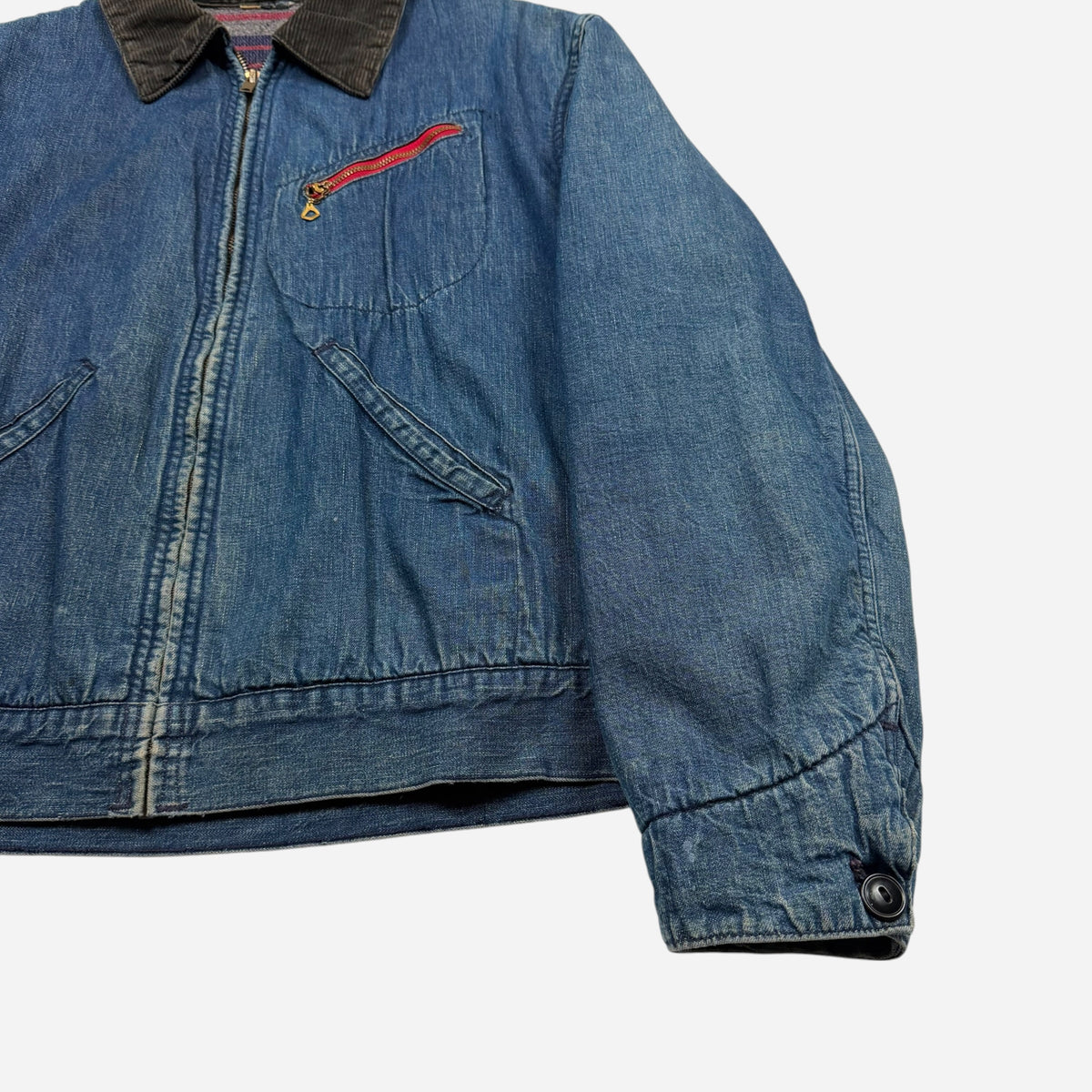 1950s Denim blanket lined jacket (S/M)