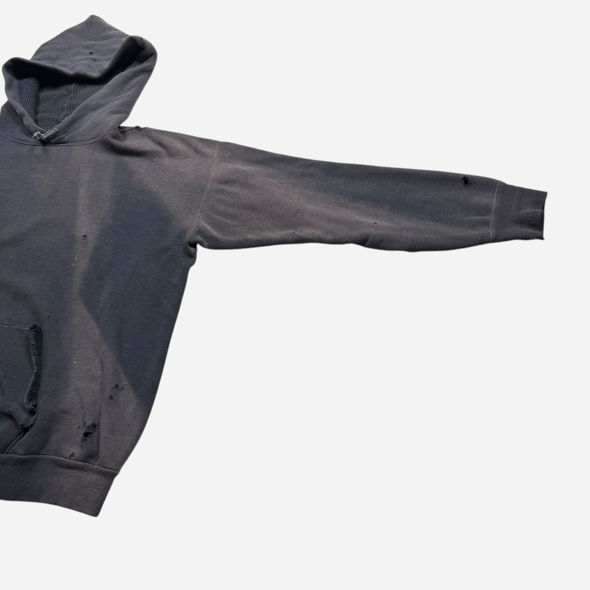 1950s Sun faded navy blue hoodie (M/L)